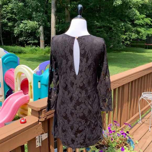 Show Me Your MuMu Witcher Dress Black Falling Lace - Picture 6 of 8